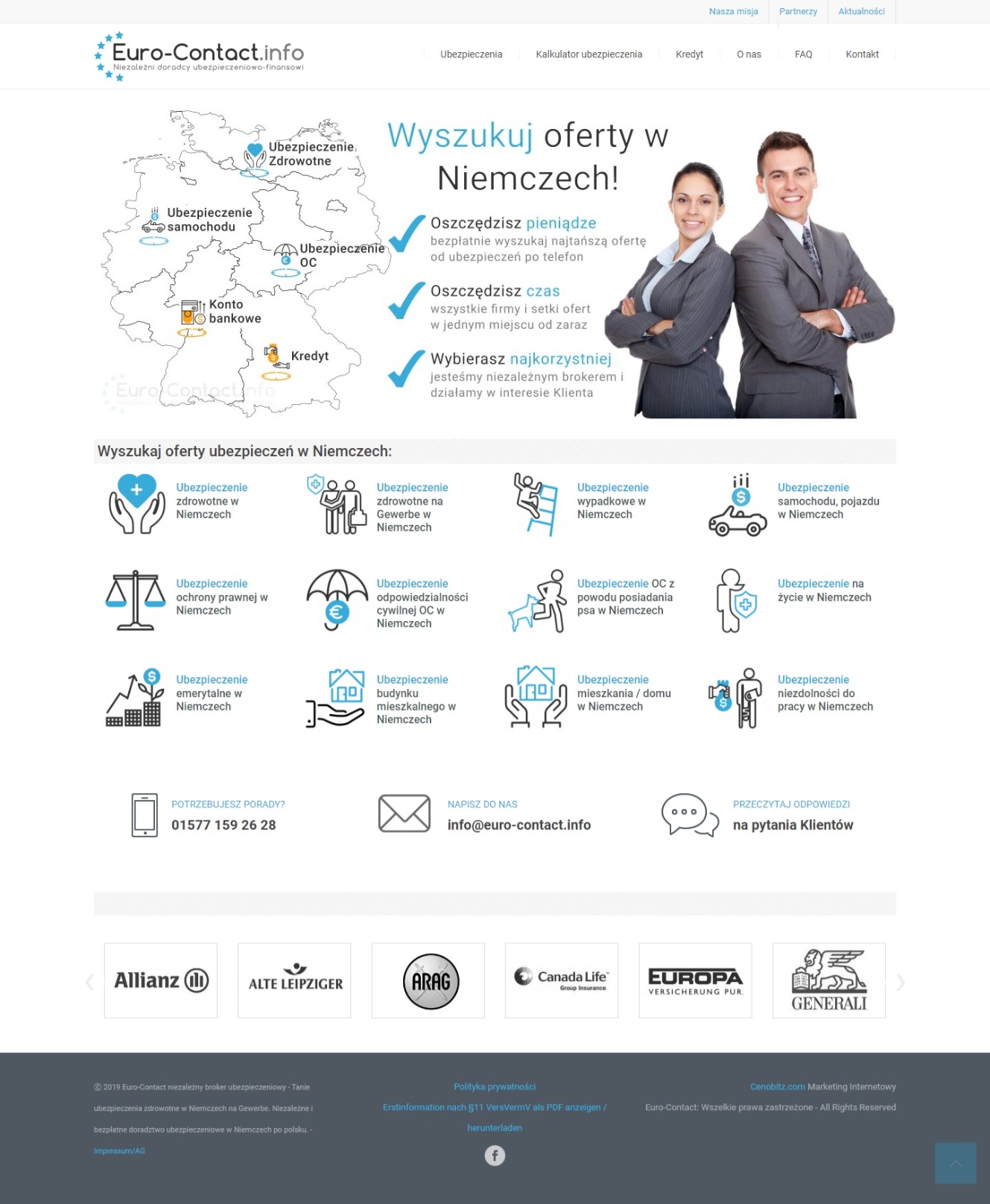 Strona internetowa Joomla dla brokera ubezpieczeń - eurocontact02.jpeg