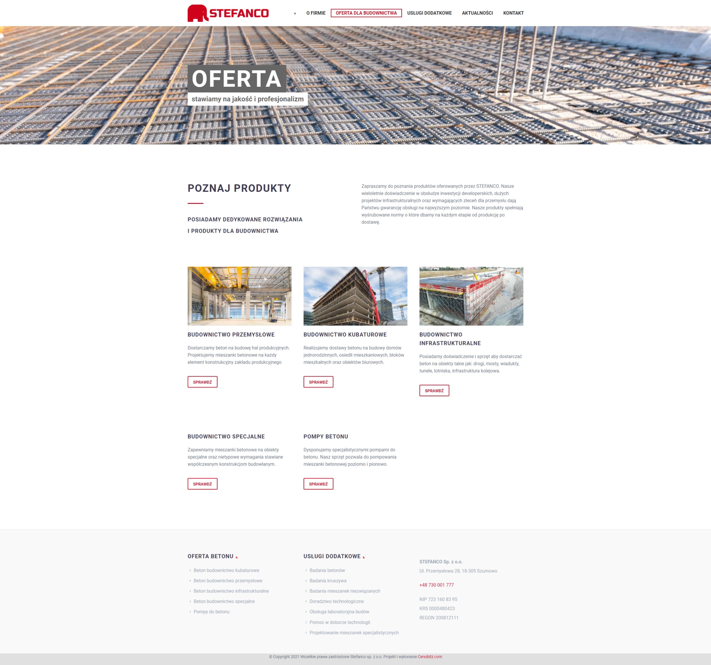 Wydajna strona internetowa Wordpress dla producenta betonu z Warszawy - stefanco.jpeg